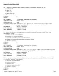 Investments & Securities Chapter 7 the portfolio that achieves this has 50 percent in stock