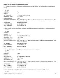 Investments & Securities Chapter 10 The ex-dividend date is the date on which
