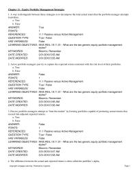 Investments & Securities Chapter 11 The Value Investor Focuses Share Price Anticipation