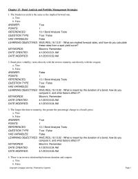 Investments & Securities Chapter 13 Calculate The Macaulay Duration For Five year
