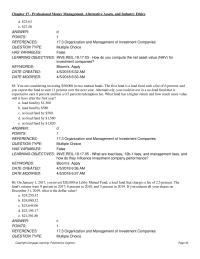 Investments & Securities Chapter 17 Professional Money Management Alternative Assets And