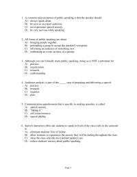 Speech Chapter 1 Building Confidence In The Craft Which The Following Statements True Regarding The