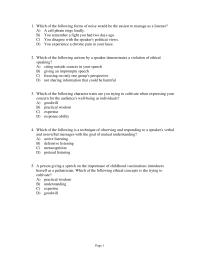 Speech Chapter 2 Listening And The Ethics Of Speech Noise Best Defined Stimulus That Easily Removed