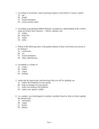 Speech Chapter 3 Audience Analysis During Her Speech Liza Focuses Wealth And