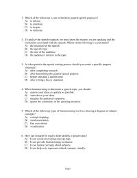 Speech Chapter 4 Choosing A Speech Topic And Purpose Having Rough Set Guidelines May Help You