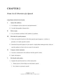 Speech Chapter 2 Homework Students Should Provide Written Responses The Following