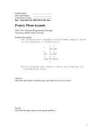 Programming Languages Chapter 4&nbsp;Sample Projects&nbsp;The international standard letter/number mapping found