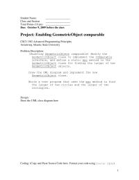 Programming Languages Chapter 13&nbsp;Sample Projects&nbsp;Construct Geometric Object Protected Geometricobject1string Color Double