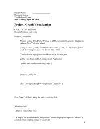 Programming Languages Chapter 28&nbsp;Sample Projects&nbsp;Graph Class Unweighted graph Implements Graph Paste