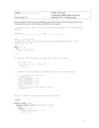 Programming Languages Chapter 1 Homework&nbsp;What is the output of the following code?