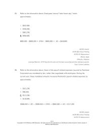 Accounting Chapter 10 Refer The Information Above Employees Annual