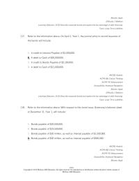 Accounting Chapter 10 Refer The Information Above With Respect