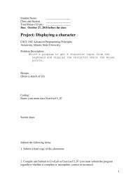 Programming Languages Chapter 15d&nbsp;Sample Projects&nbsp;Write a program to get a character input from the
