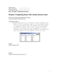 Programming Languages Chapter 16a&nbsp;Sample Projects&nbsp;Design Draw Sketch Ui Coding Name Your