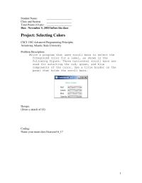 Programming Languages Chapter 16c&nbsp;Sample Projects&nbsp;Is the foreground color of the string changed