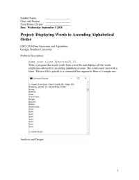 Programming Languages Chapter 20b&nbsp;Sample Projects&nbsp;The text file is passed as a command-line argument