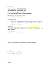 Programming Languages Chapter 22b&nbsp;Sample Projects&nbsp;Analysis The Algorithm Describe How You Analyze