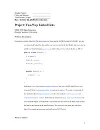 Programming Languages Chapter 24b&nbsp;Sample Projects&nbsp;My list You Need Implement All The Methods