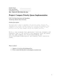Programming Languages Chapter 24b&nbsp;Sample Projects&nbsp;Write Test Program That Generates Million Integers