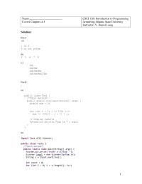 Programming Languages Chapter 4 Homework Introduction to Programming Armstrong Atlantic State University