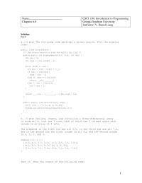 Programming Languages Chapter 6 Homework The elements in the first row are all 2.5