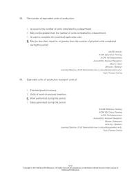 Accounting Chapter 18 The Number Equivalent Units Production Equal