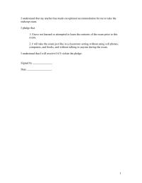 Programming Languages Chapter 1 Homework&nbsp;I will take the exam just like in a classroom setting without using cell phones