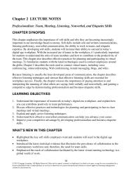 Communications Chapter 2 Homework List Five Behaviors You Consider Most Important