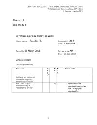 Accounting Chapter 10 Higher Risk Areas And Audit Procedures gross Margin