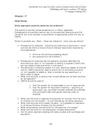 Accounting Chapter 17 What controls exist for the preparation of sales documents