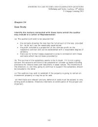 Accounting Chapter 24 However Order Obtain sufficient Evidence Show How The