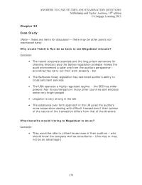 Accounting Chapter 32 Set Out The Arguments For And Against