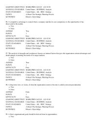 Marketing Chapter 2 But First you Want Review The Summary Points