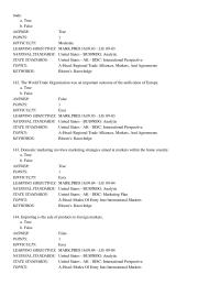 Marketing Chapter 9 The World Trade Organization was an important outcome&nbsp;