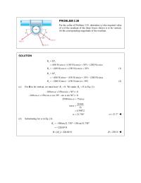 Chapter 2 Homework Knowing that the resultant&nbsp;of the three forces