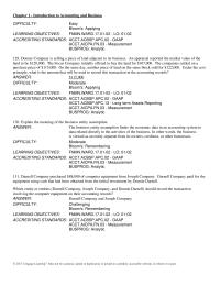 Chapter 1 Match The Following Items The Financial