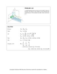 Chapter 3 Homework A single force P acts at C in a direction perpendicular