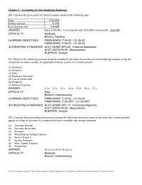 Chapter 5 Calculate the gross profit for Jonas Company based