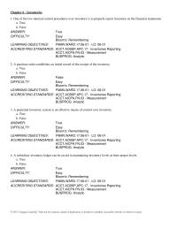 Chapter 6 One of the two internal control procedures over inventory
