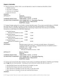Chapter 8 When a year-end adjustment is made for estimated uncollectible