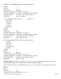 Finance Chapter 1 The best way to achieve your financial objectives is to