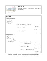 Chapter 6 Homework Free Body Member ABC Note Two force Member