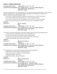 Chapter 11 Balance Bonds Payable Redemption Value Of rationale bonds