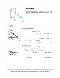 Chapter 7 Homework We recall that the forces applied to a pulley may&nbsp;