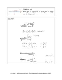 Chapter 7 Homework&nbsp;Shear and bending-moment diagrams&nbsp;From A to C