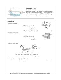 Chapter 7 Homework T0 is The Tension The Lowest Point Solution
