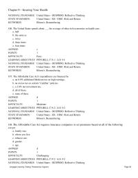 Finance Chapter 9 One complaint about HMOs in the past, as compared