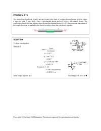 Chapter 8 Homework Find P required to start raising load
