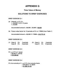 Appendix G Homework Table Present Value Note Received