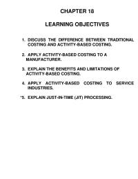 Chapter 18 Homework This Shift Results More Accurate Costing Because